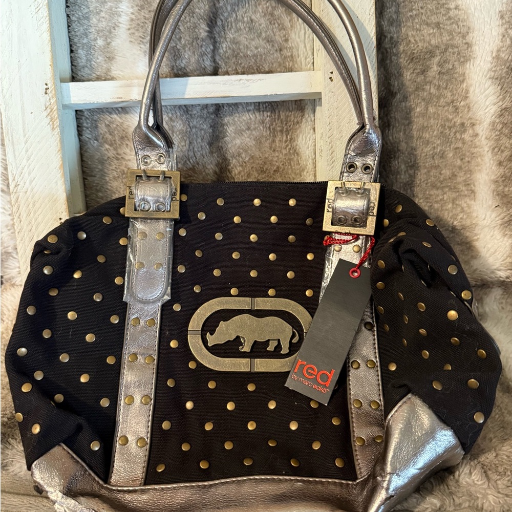NWT Red by Marc Ecko studded satchel bag Y2K